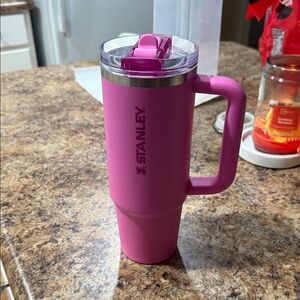 Stanley Magenta Travel Tumbler with Handle